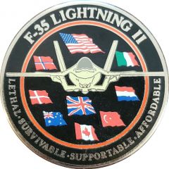 F-35 Lightning II First Flight Challenge Coin