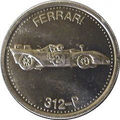 Token - Shell`s Hot Wheels Coin Game Ferarri 312-P