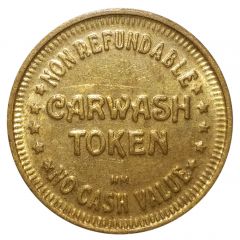 25 Cents - Nonrefundable Carwash Token Brass, 25mm, HM