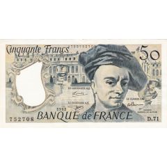 50 Francs Quentin de la Tour, type 1976