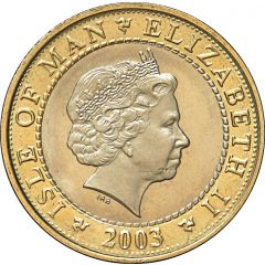 2 Pounds - Elizabeth II 4th portrait, Thorwald`s Cross