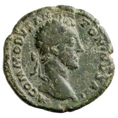 As - Commodus VOTA DEC ANN SVSC TR P VI IMP IIII COS III P P S C