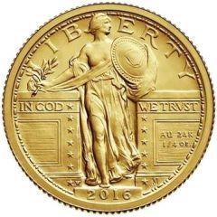 1/4 Dollar Standing Liberty Quarter Centennial, Gold