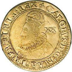 1 Unite - Charles I group A, 1st bust