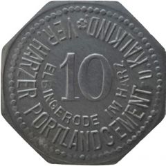 10 Pfennig - Elbingerode Ver. Harzer Portlandcement u. Kalkind.