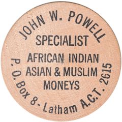Token - John W. Powell Wooden Nickel