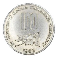 Medal - British Columbia`s Centenary and Canadian Confederation CuNi