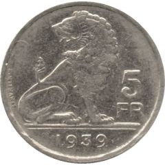 5 Francs - Leopold III BELGIE BELGIQUE
