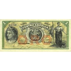 1 Peso El Banco de Centro America y Londres
