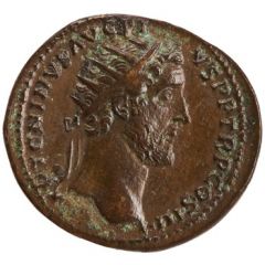 Dupondius - Antoninus Pius and Marcus Aurelius AVRELIVS CAESAR AVG PII F COS S C