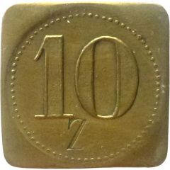 10 Pfennig Werth-Marke, Countermarked `Z`