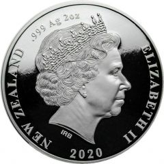 5 Dollars - Elizabeth II 4th Portrait, Chatham Island Crested Penguin
