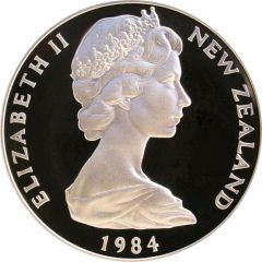 1 Dollar - Elizabeth II 2nd Portrait, Black Robin, Silver Proof