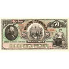 50 Pesos Fuertes Banco Nacional del Paraguay