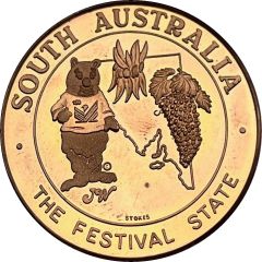 Medal - Tourist Dollar South Australia - Festival State; Tourist Souvenir