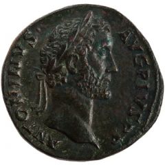 Sestertius - Antoninus Pius TR POT COS II SC, Pax