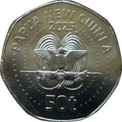 50 Toea - Charles III 50th Anniversary of Independence, Coloured