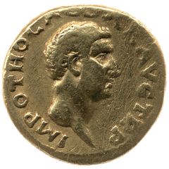 Aureus - Otho PONT MAX, Vesta