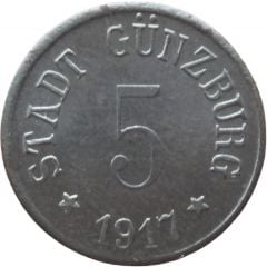 5 Pfennig - Günzburg