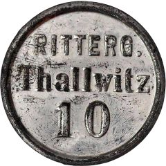 10 Pfennigs - Thallwitz Rittergut
