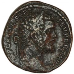 Sestertius - Septimius Severus LIBERAL AVG TR P COS S C, Liberalitas