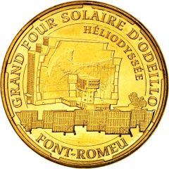 Jeton touristique - Monnaie de Paris - Font-Romeu-Odeillo-Via - Grand four solaire d`Odeillo