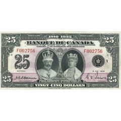 25 Dollars King George V - French