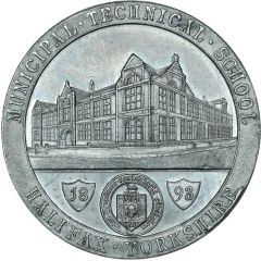 Award Halifax Municipal Technical School, white metal