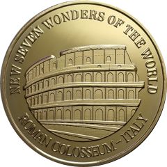 Medal - New Seven Wonders of the World Roman Colosseum - Italy