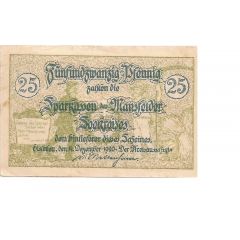 25 Pfennig Sparkasse