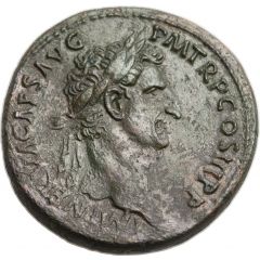 Sestertius - Nerva FORTVNA AVGVST S C, Fortuna