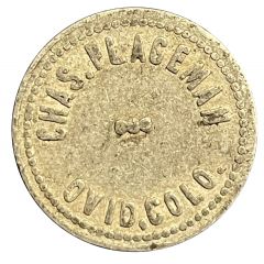 5 Cents - Chas. Plageman Ovid, Colorado