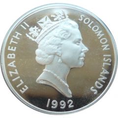 1 Dollar - Elizabeth II 50th Anniversary of the Coral Sea