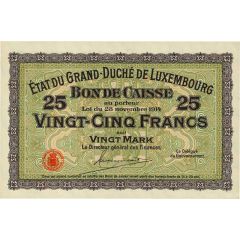 25 Francs / 20 Marks