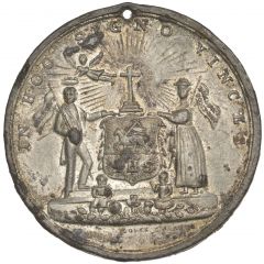 Medal - Victoria Total Abstinence Society, white metal, 43mm