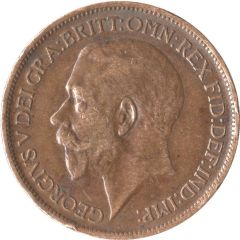 1/2 Penny - George V 1st portrait