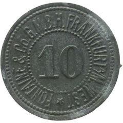 10 Pfennigs - Frankfurt am Main Fontaine & Co. G.M.B.H.
