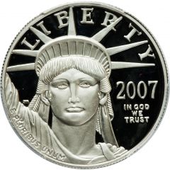 100 Dollars `American Platinum Eagle` Bullion Coinage
