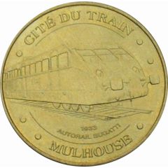 Monnaie de Paris Tourist Token - Mulhouse Cité du Train - Autorail Bugatti