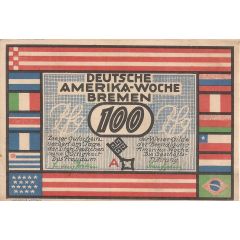 100 Pfennig Deutsche Amerika-Woche