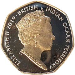 50 Pence - Elizabeth II Hawksbill turtle