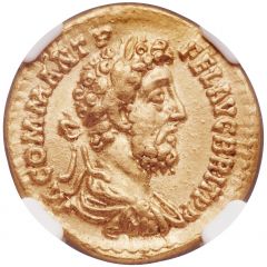 Aureus - Commodus HERC COM P M TR P XVI COS VI, Hercules