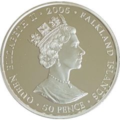 50 Pence - Elizabeth II Churchill - Author, Silver Proof