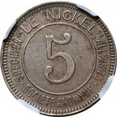 5 Centimes Le Nickel