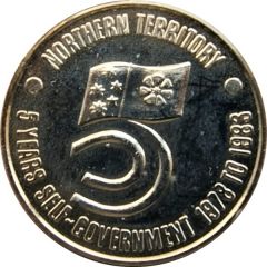 Medal - Northern Territory - 5 Years Self-Government Event Medal