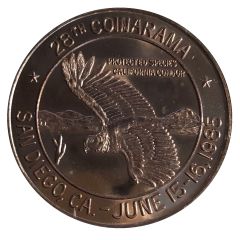 Medal - Inter-Club Numismatic Council 28th Coinarama, California Condor