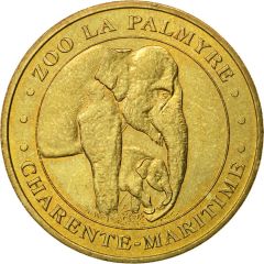 Monnaie de Paris Tourist Token - Charente-Maritime Zoo la Palmyre - Les éléphants