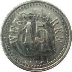 15 Pfennig Wert-Marke