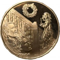Holiday Greeting Card Medal - Christmas Morning
