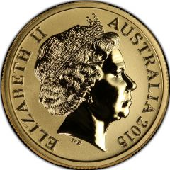 1 Dollar - Elizabeth II 4th Portrait - NRL - Moments That Matter - Gold Plated Silver Proof
